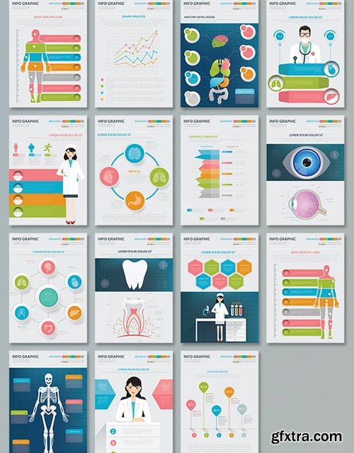 19 Page Medical and Healthy Infographic Design