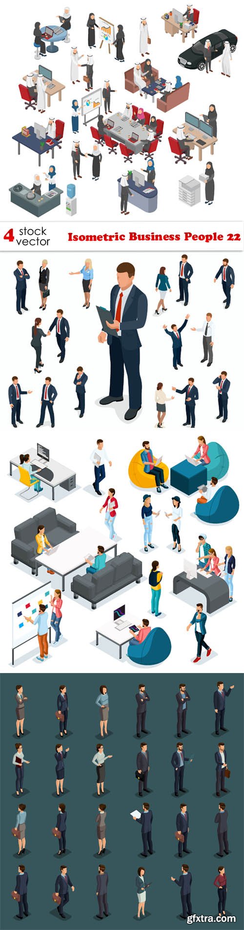 Vectors - Isometric Business People 22