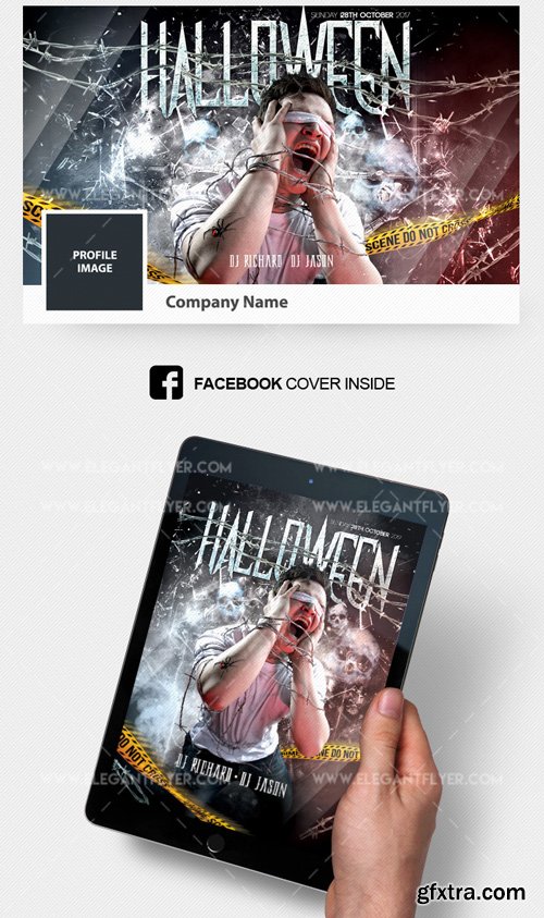 Scary Halloween V1 2018 Flyer PSD Template