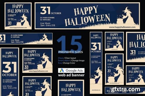 Halloween Event Google Ads Web Banner