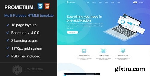 ThemeForest - Prometium - Multi-Purpose HTML5 Template 21118380