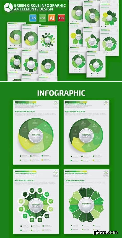 Green Circle Infographic Design