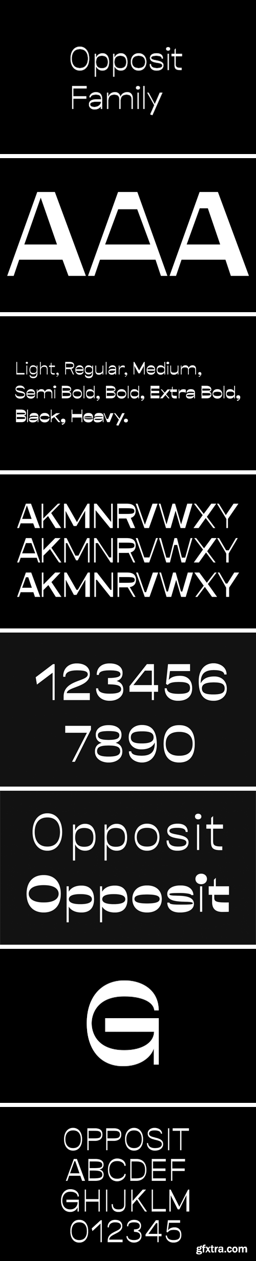 Opposit Font Family