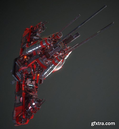 Endless Space 2-Supremacy Spaceships 3D Model