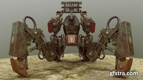 Dust Tactics Heavy Panzer Walker 3D Model