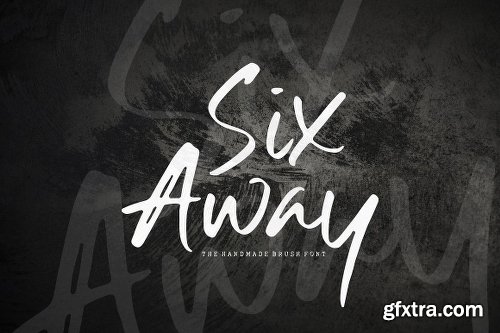 CreativeMarket Six Away-The Handmade Brush Font 2994903