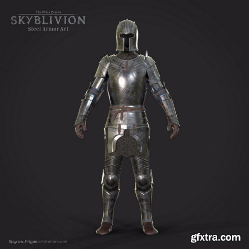 Steel Armor set 3D Model