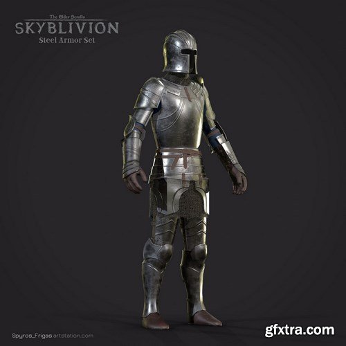 Steel Armor set 3D Model