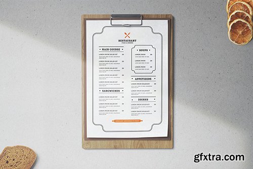 Restaurant Menu Template Minimalist