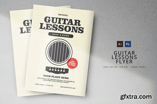 Guitar Lessons Flyer