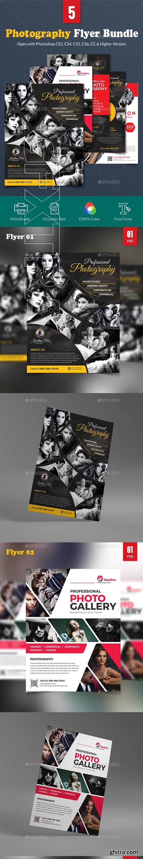 GraphicRiver - Photography Flyer Bundle 22630643