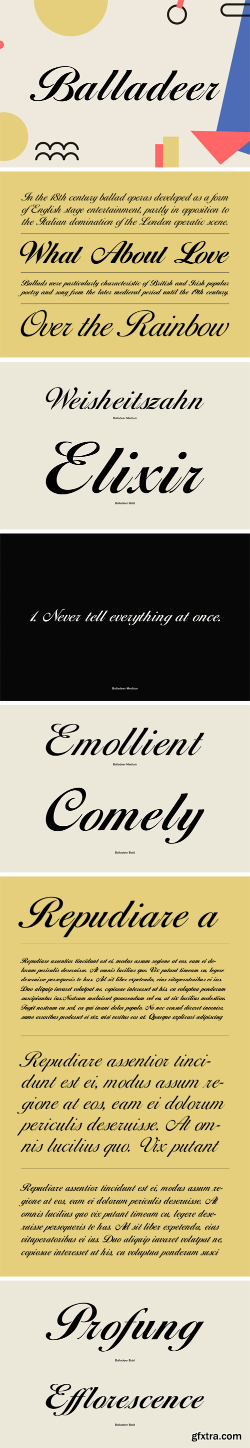 Balladeer Font Family