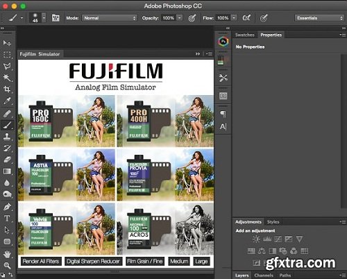 Fujifilm Simulator Panel Plug-in for Adobe Photoshop