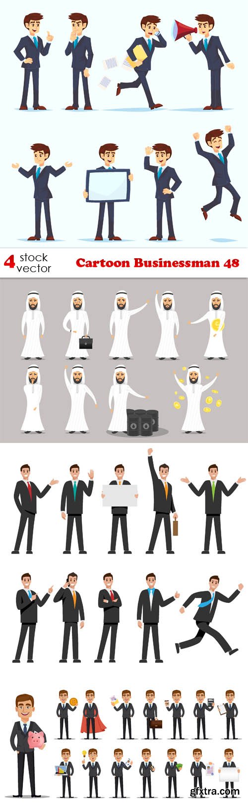 Vectors - Cartoon Businessman 48