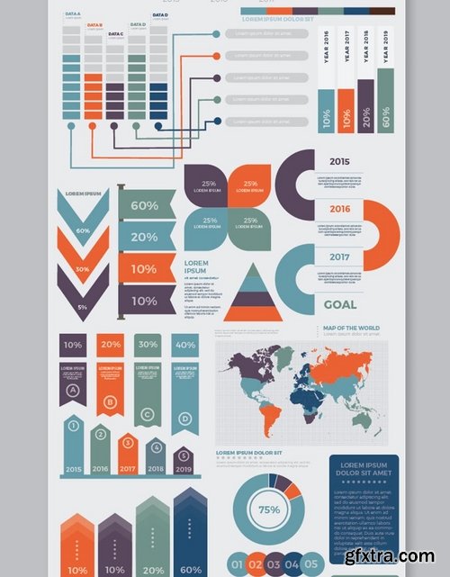 Infographic flat elements design