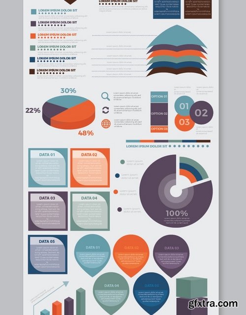 Infographic flat elements design