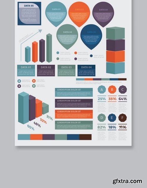 Infographic flat elements design