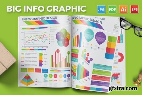 Big Set Infographics Elements Design