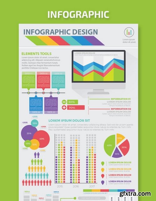 Big Set Infographics Elements Design