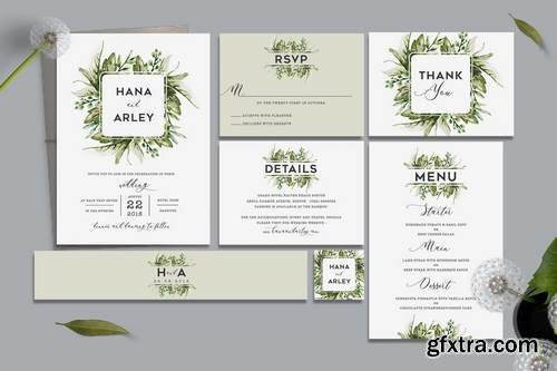 Foliage Wedding Invitation