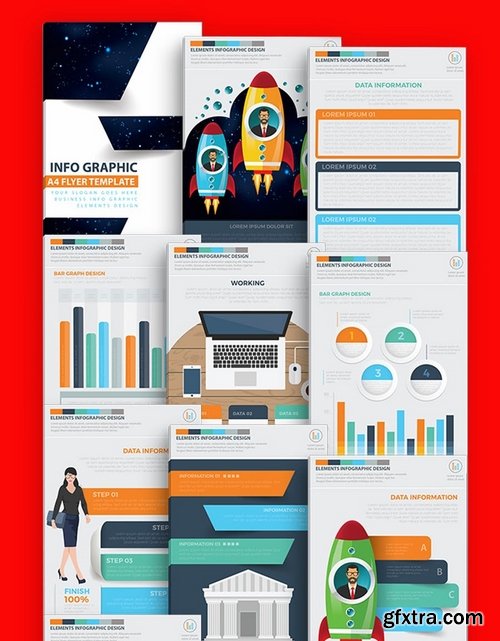 Modern Business Infographics 17 Pages Design