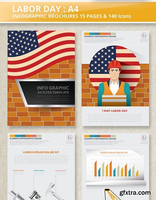 Labor Day Infographics Design