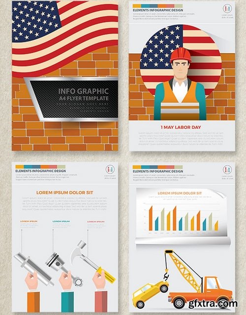 Labor Day Infographics Design