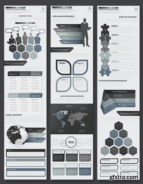 Black Pack Infographics Design