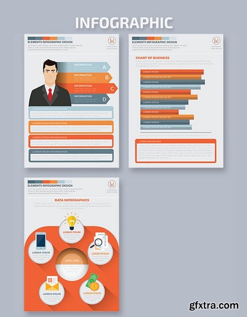 Business Infographics A4 Template Design 2