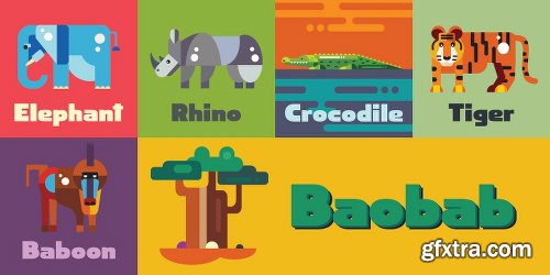 Baobab Font Family - 2 Fonts