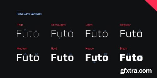 Futo Sans Font Family - 16 Fonts