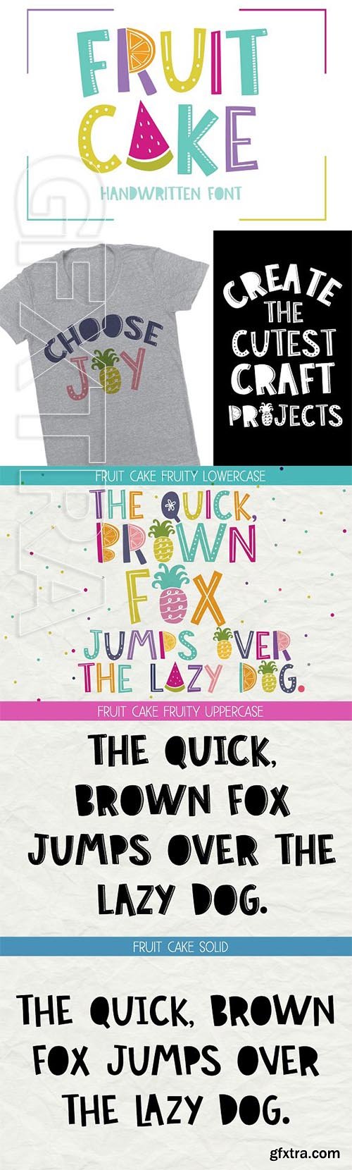 CreativeMarket - Fruit Cake Font 2990755