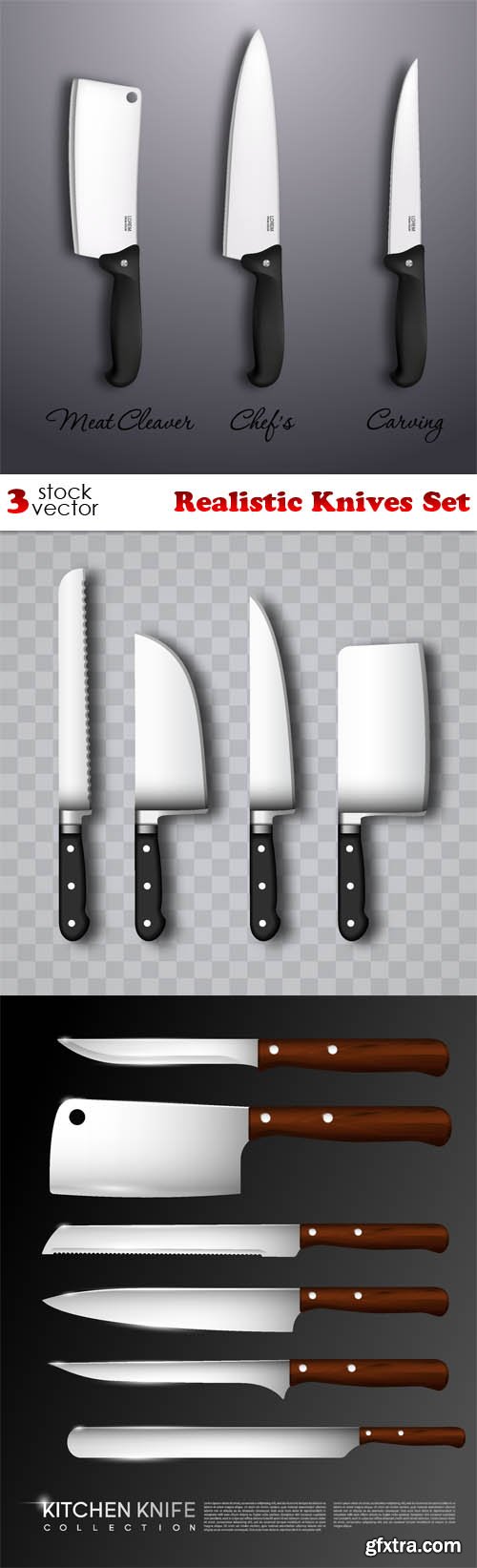 Vectors - Realistic Knives Set