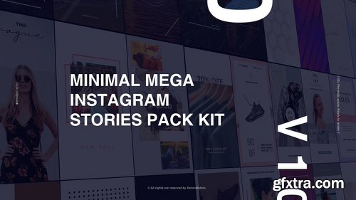 Videohive Minimal Mega Instagram Stories Pack Kit 22393686