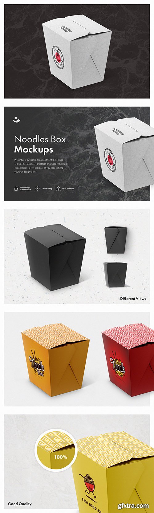 Noodles Box Mockup Set