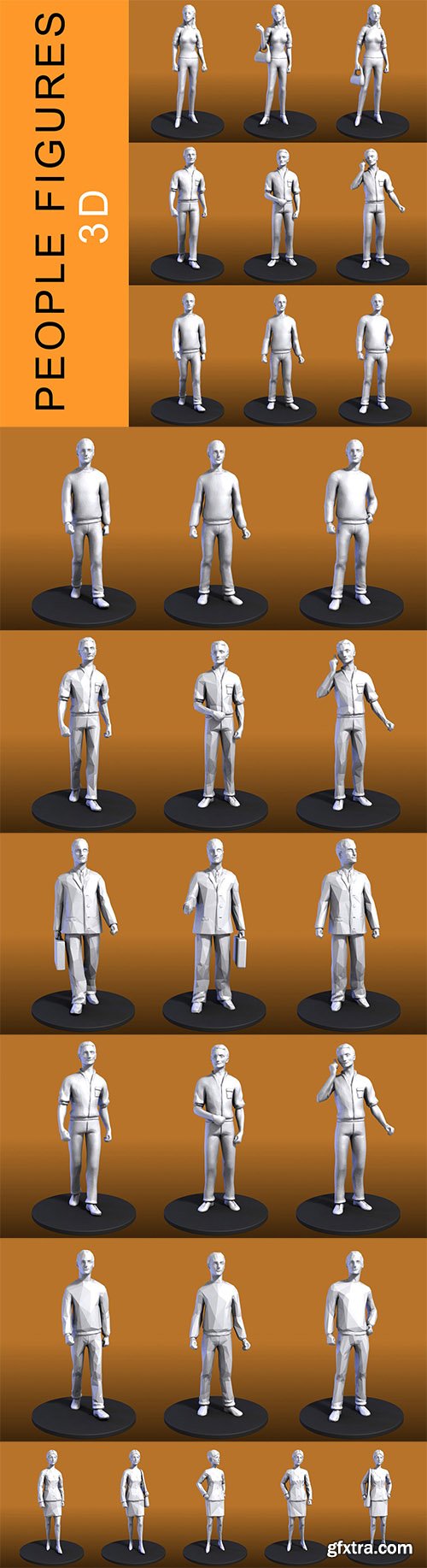 Cubebrush - People figures