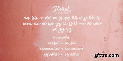 Floret Font Family - 6 Fonts