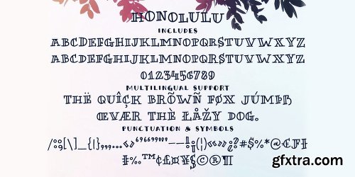 Honolulu Font Family - 8 Fonts