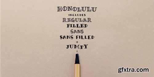 Honolulu Font Family - 8 Fonts