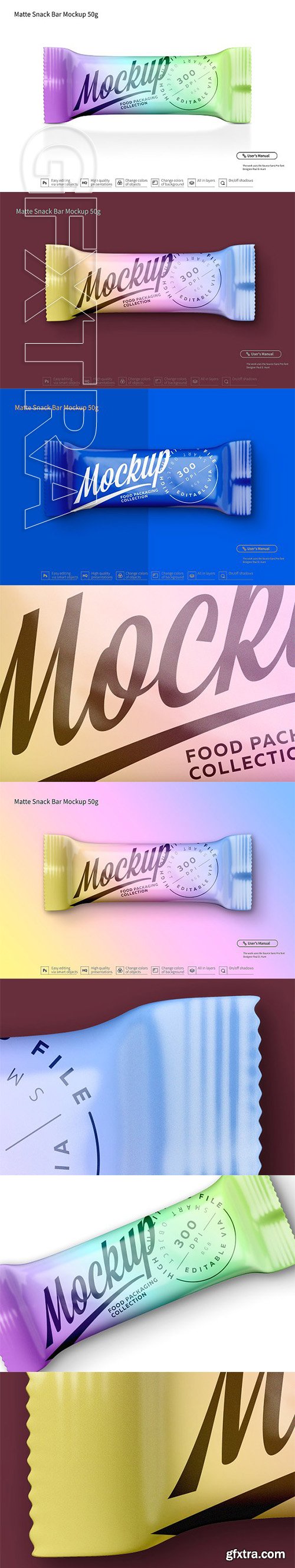 CreativeMarket - Matte Snack Bar Mockup 3033198