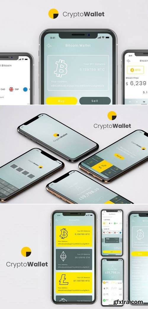 Crypto Wallet Mobile App Ui Kit - B