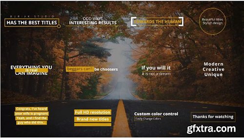 New Titles Pack - After Effects 118219