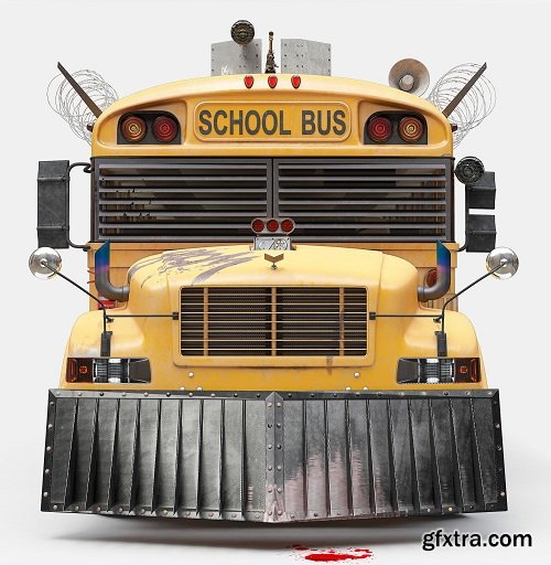 School Bus 3D Model