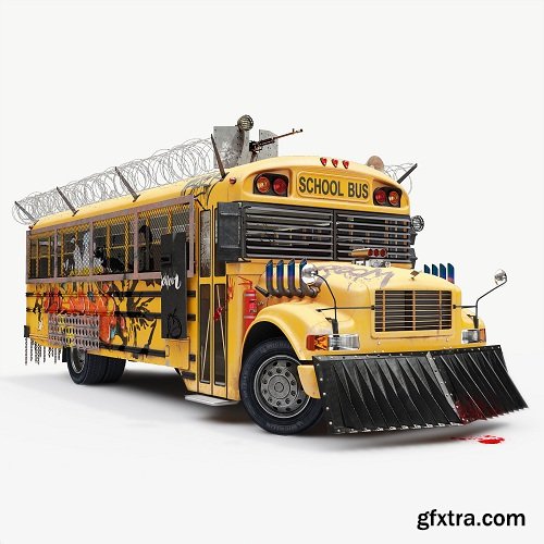 School Bus 3D Model