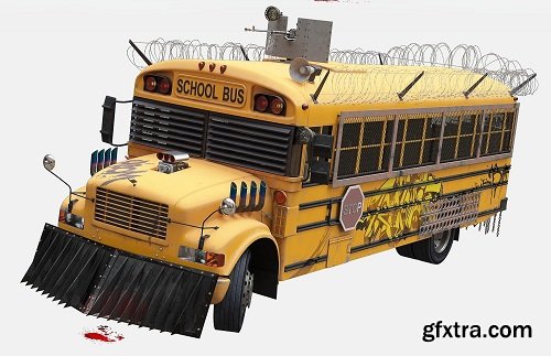 School Bus 3D Model