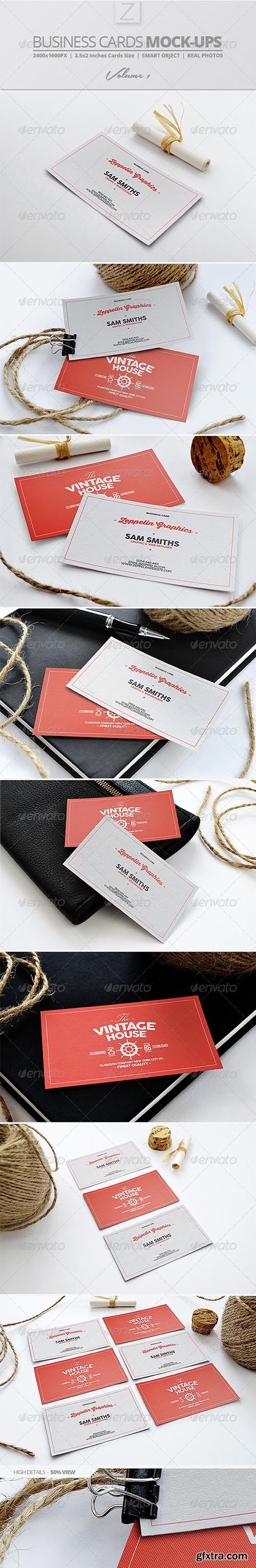 Business Card Mock-ups Vol.1 7855204