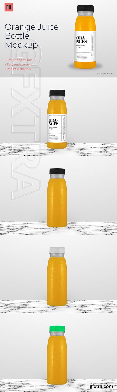 CreativeMarket - Orange juice - Bottle mockup 2954945