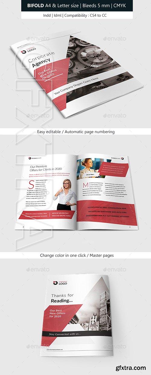 GraphicRiver - Bifold Brochure Corporate Indesign Template 22640940