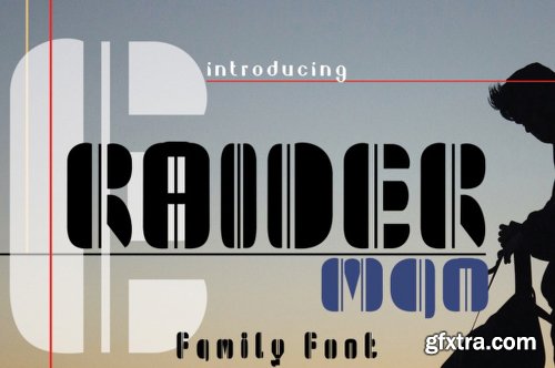 Raiderman Font Family - 4 Fonts