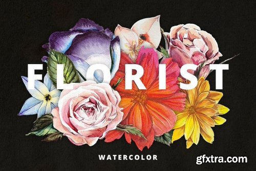 3000 Artistic Vectors Watercolors Flower Decorations & More